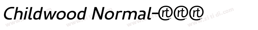 Childwood Normal字体转换